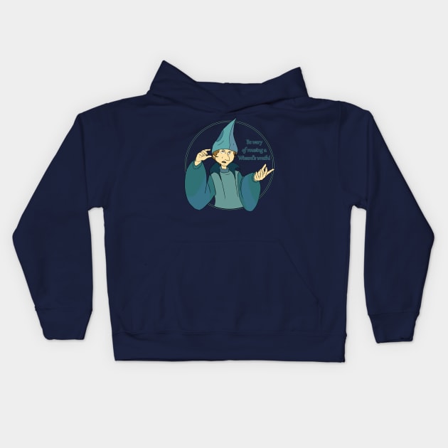 Schmendrick's Wrath Kids Hoodie by WickedFaery